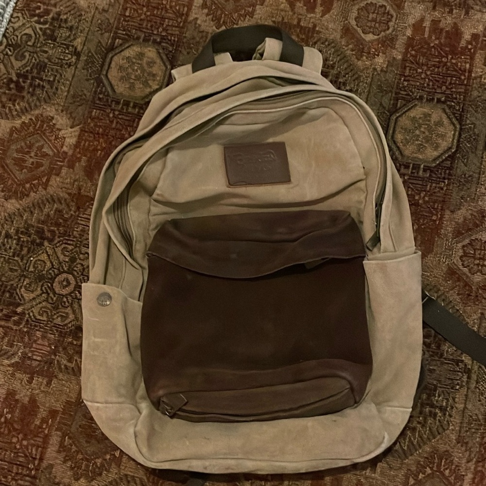 Brixton Canvas and Suede Backpack